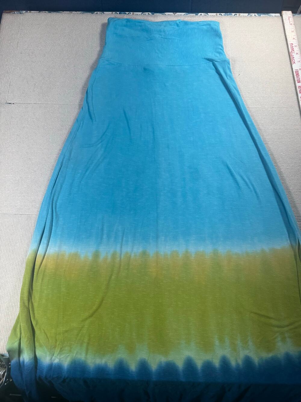 Lucky Brand Womens M-L Rayon Maxi Skirt/Dress style Coverup Tie Dye Boho Pool